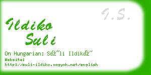 ildiko suli business card